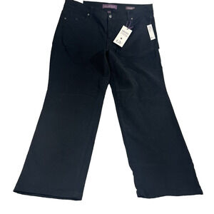 Gloria Vanderbilt Amanda Jeans Womens 16W Black Straight Leg